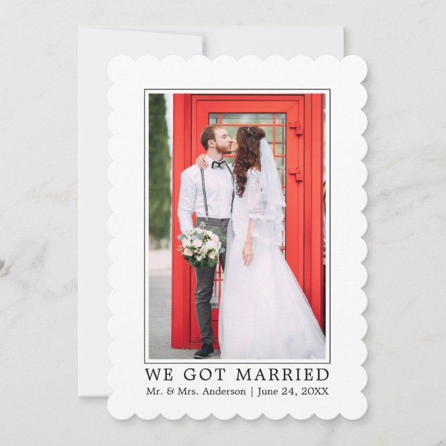 Anúncio Casámos-Nos Com Um Casamento Simples Moderno E Min (Frente)