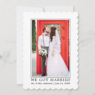 Anúncio Casámos-Nos Com Um Casamento Simples Moderno E Min