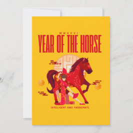 Anúncio Cavalo de Ano Novo chinês 2026