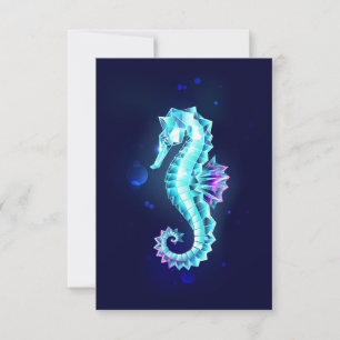 Anúncio Cavalo de Gelo Cristal em Fundo Azul