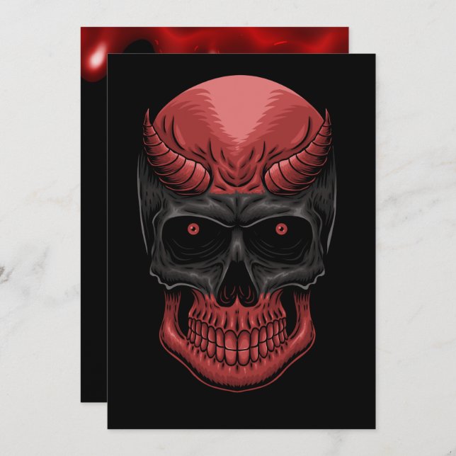 Anúncio Caveira do Halloween (Frente/Verso)