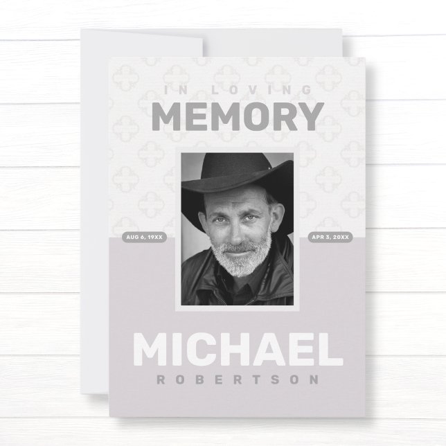 Anúncio Celebração Memorial Do Serviço Funeral De Fotograf (Criador carregado)