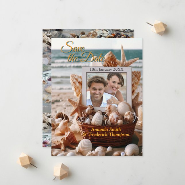 Anúncio Celebrações de Casamento à beira-mar na praia (Frente/Verso In Situ)