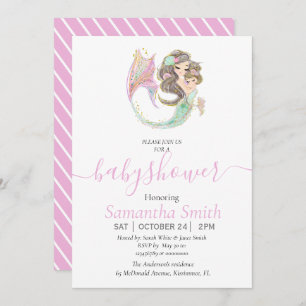 Anúncio Chá de fraldas de sereia debaixo do mar