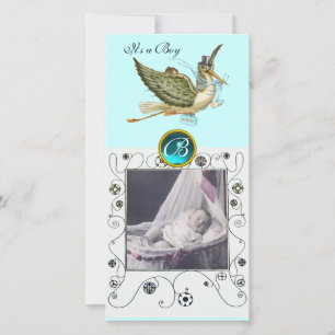 Anúncio CHÁ DE FRALDAS DE STORLS MONOGRAM aquamarine