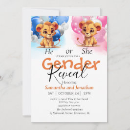 Anúncio chá de fraldas ou gênero