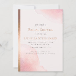 Anúncio Chá de panela | Lavagem em Aquarela Cor-de-Rosa Es