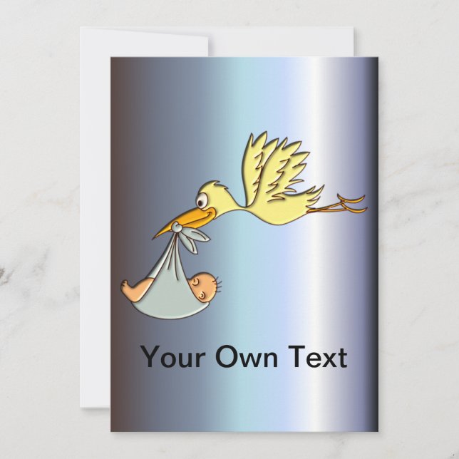 Anúncio Chegada do recém-nascido - Entrega de Storages Voa (Frente)