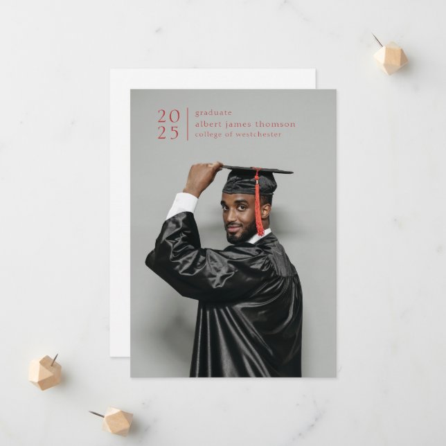 Anúncio cheio sangra foto simples moderna em negrito ano (Frente/Verso In Situ)