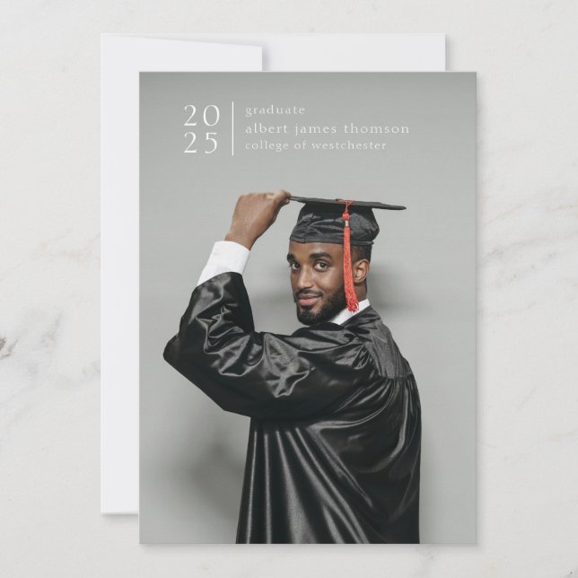 Anúncio cheio sangra foto simples moderna em negrito ano (Frente)