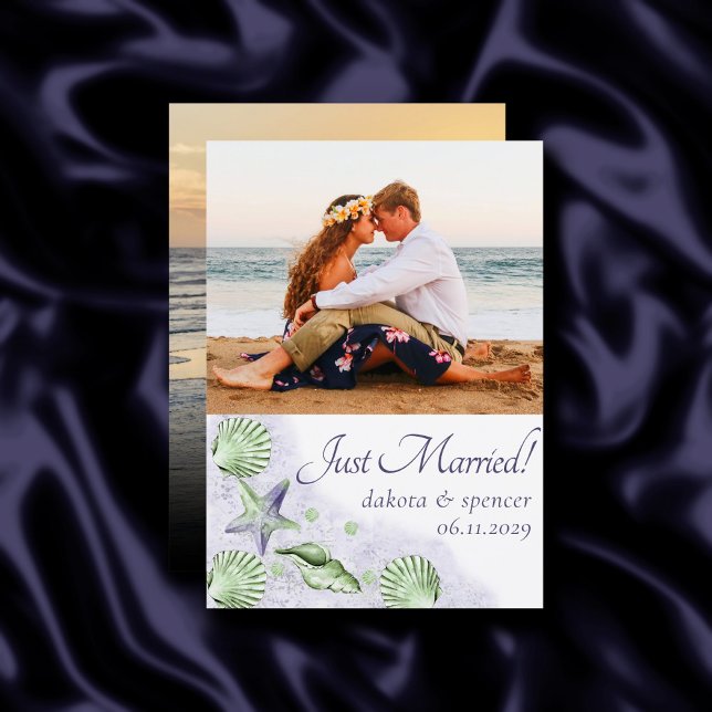 Anúncio Chic costal | Foto náutica roxa e verde (Criador carregado)