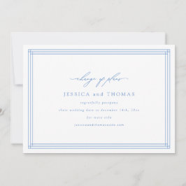 Anúncio Chic Janela Casamento Adiamento Mudança de Data