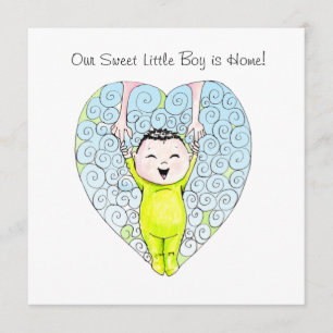 Anúncio chinês da adopção do menino