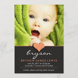 Anúncio chique simples do bebê