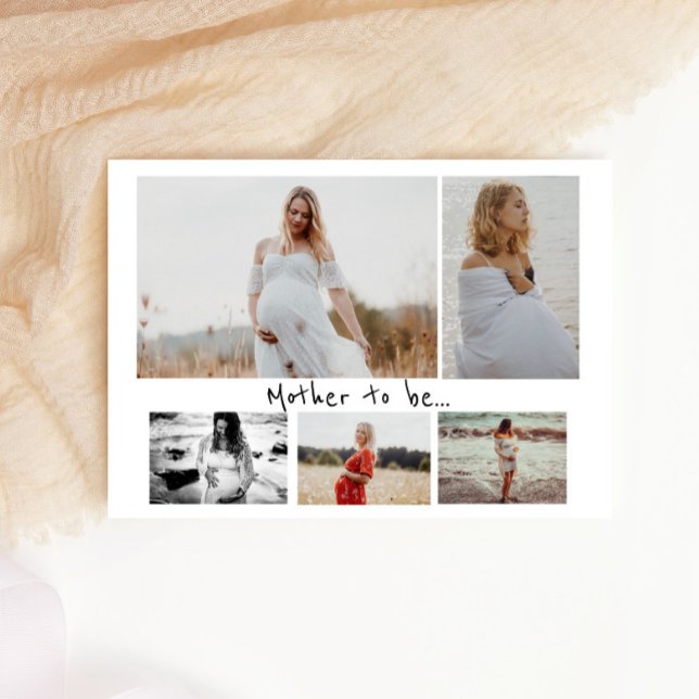 Anúncio Cinco Fotos Colagem Mãe A Gravidez (Criador carregado)