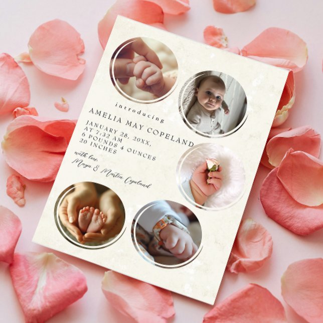 Anúncio Cinco fotos Collage Birth (Criador carregado)