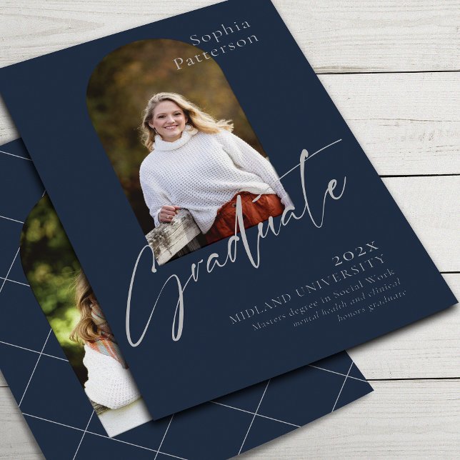 Anúncio Cinza de Marinho de Fotografia Simples (Criador carregado)