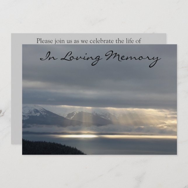 Anúncio claro celestial da cerimonia comemorativa (Frente/Verso)