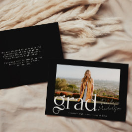 Anúncio Classe Branca e Preta Simples de Graduação 2025