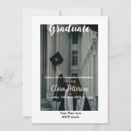 Anúncio classe branca negra clássica adiciona graduação de