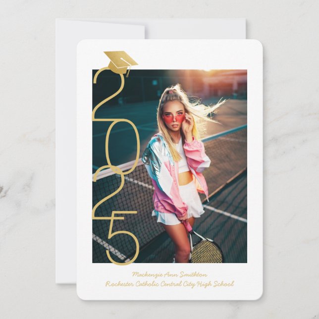 Anúncio Classe de 2023 "Modern Graduation Open House" (Frente)