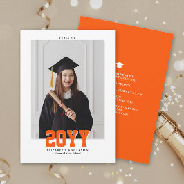 Anúncio Classe de 2024 Foto de Graduação de Tipografia Clá