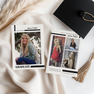 Anúncio Classe de adição de fotos com graduação moderna