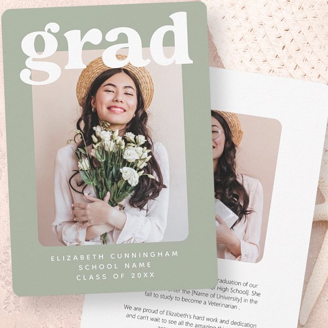 Anúncio Classe de formando de Graduação de Foto Moderna 20 (Criador carregado)