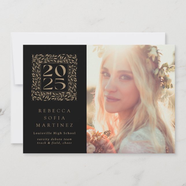 Anúncio Classe de Foto de Ano de Folha de Graduação 2025 (Frente)