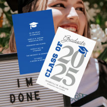 Classe de Graduação Azul e Cinza 2025