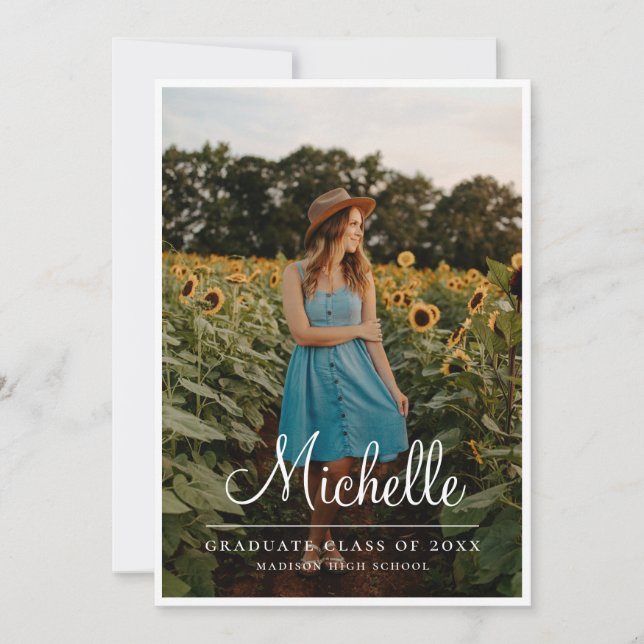 Anúncio Classe de Graduação do Formando de Segundo grau Un (Frente)