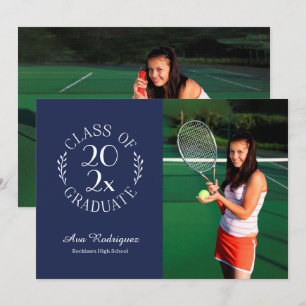 Anúncio Classe de Graduação do Marinho de Foto do Formando