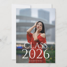 Anúncio Classe de Graduação Moderna de Foto de Texto Perso