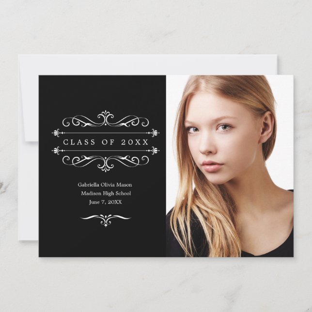 Anúncio Classe Elegante De 20XX | Branco (Frente)