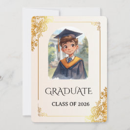Anúncio Classe Floral Dourada Artística de 2026