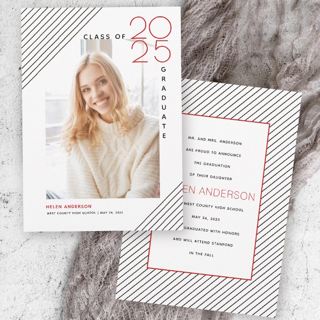 Anúncio Classe moderna de 2025 formando preto, foto vermel (Criador carregado)