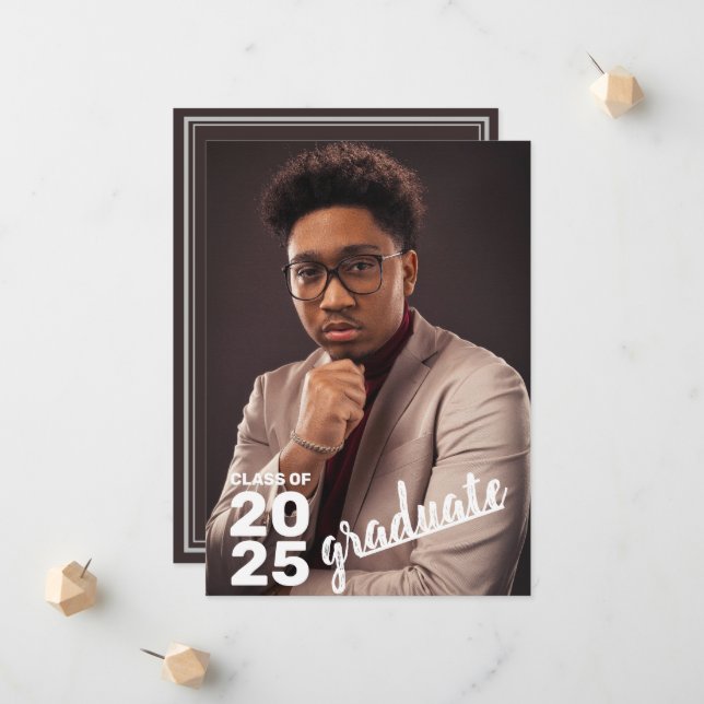 Anúncio Classe Moderna de Foto para Graduação do Segundo g (Frente/Verso In Situ)