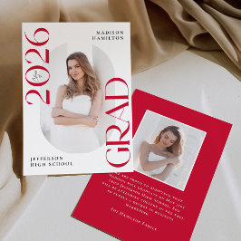 Anúncio Classe Moderna de Graduação de Foto do Formando Ve