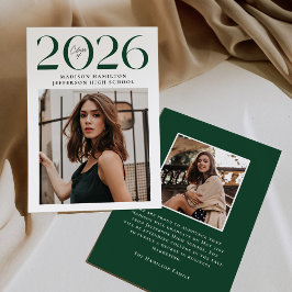 Anúncio Classe Moderna de Graduação de Foto Verde 2 2025