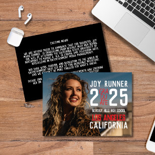 Anúncio Classe Moderna Negrito de Graduação do Segundo gra