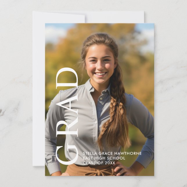 Anúncio Clássico Moderno Minimalista Grad (Frente)