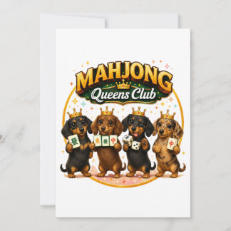 Anúncio Clube das Rainhas do Mahjong Dachshunds Fofos
