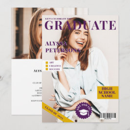 Anúncio Cobrir 2 da revista Fotos da graduação em tendênci