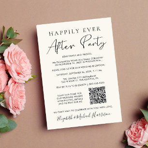 Anúncio Código QR de Foto da Festa Felizes para Sempre Cre