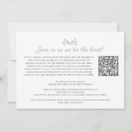 Anúncio Código QR de transmissão ao vivo de casamento bran