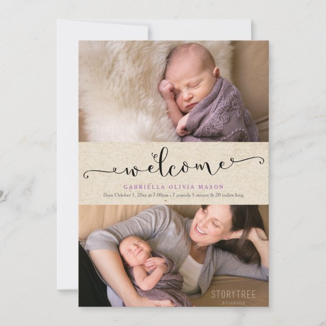 Anúncio Colagem de Boas-vindas (Frente)