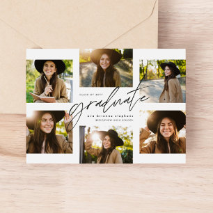 Anúncio Colagem de formandos seis fotografias da graduação