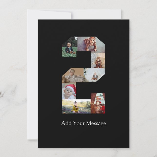 Anúncio Colagem de Foto Preto e Branco Número 2 (Frente)