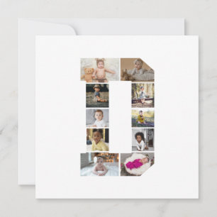 Anúncio Colagem de Fotografias com design Carta D