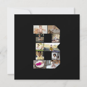 Anúncio Colagem de Fotografias com design Letra B